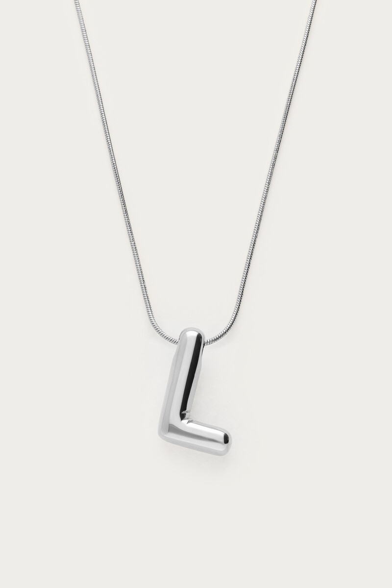 Collier initiale lettre ballon My Jewellery Argenté One size femme