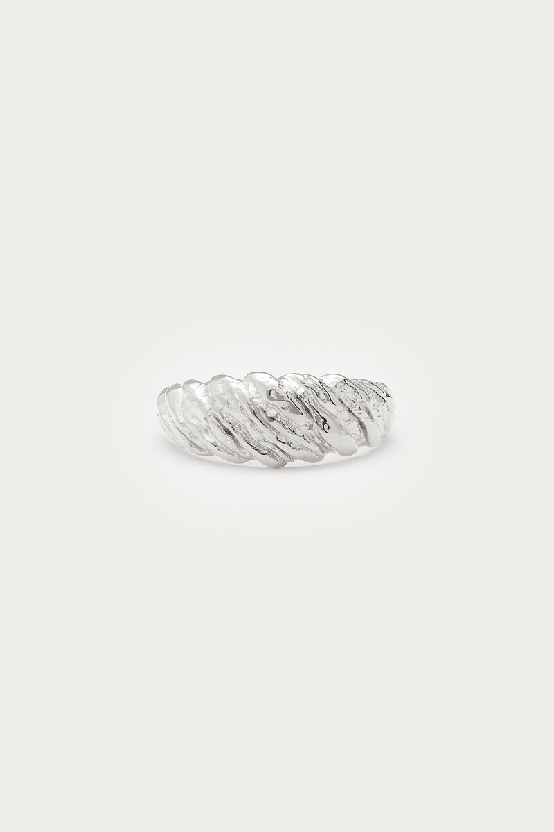 Hammered Croissant Bold Ring | My Jewellery