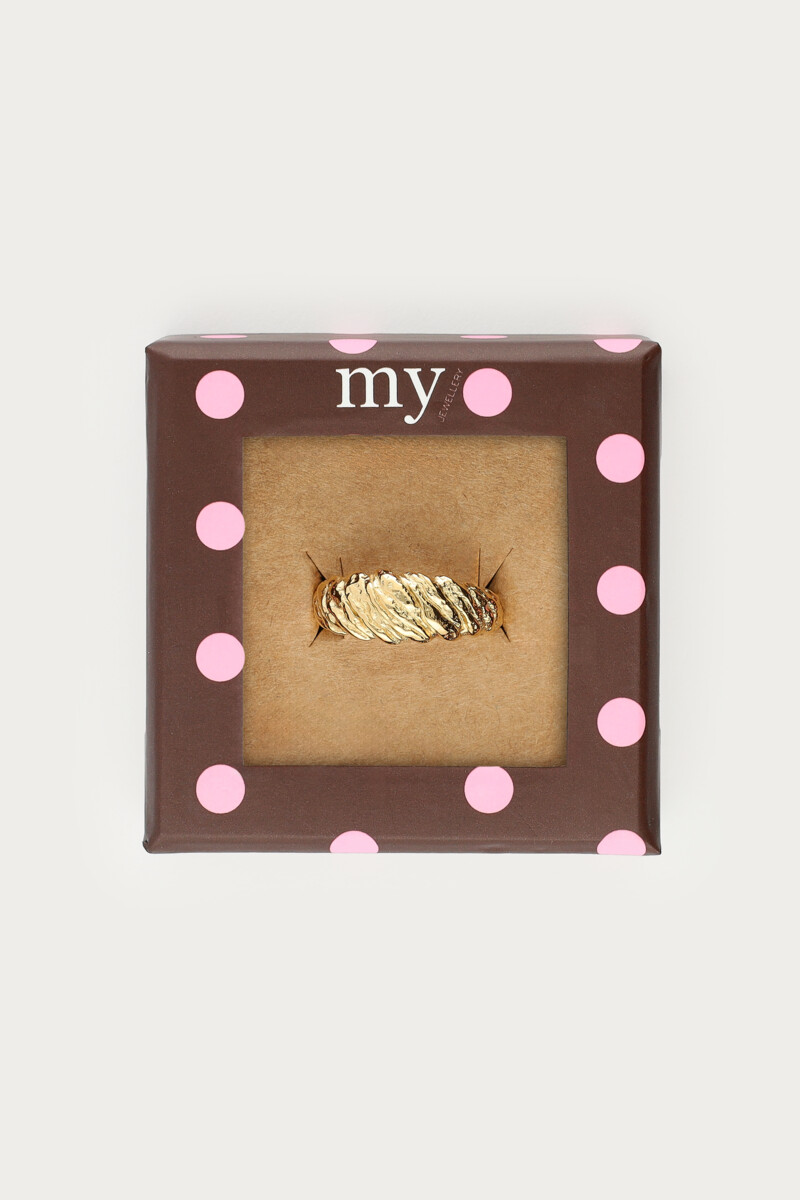 Hammered Croissant Bold Ring | My Jewellery
