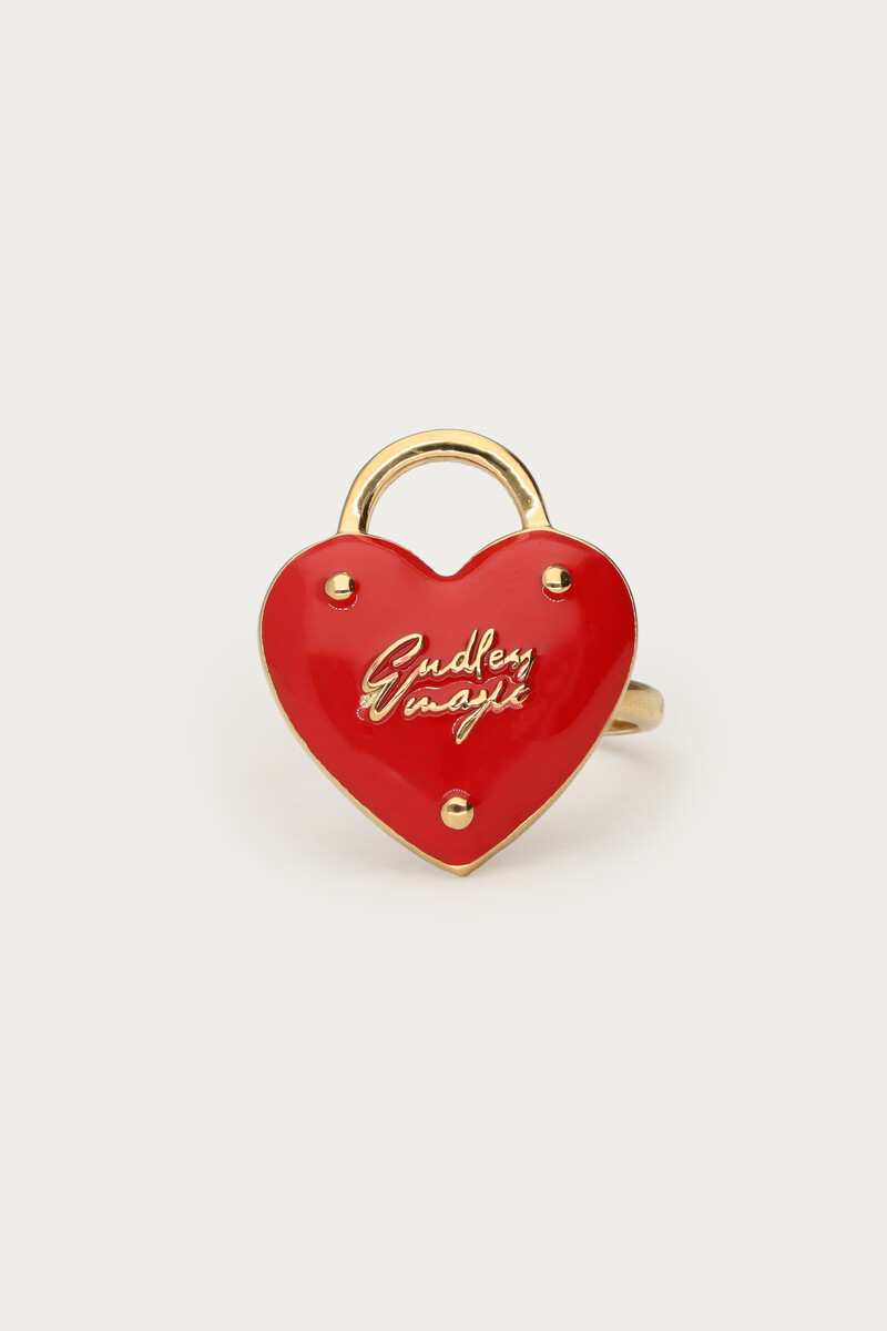 Bold red heart ring | My Jewellery