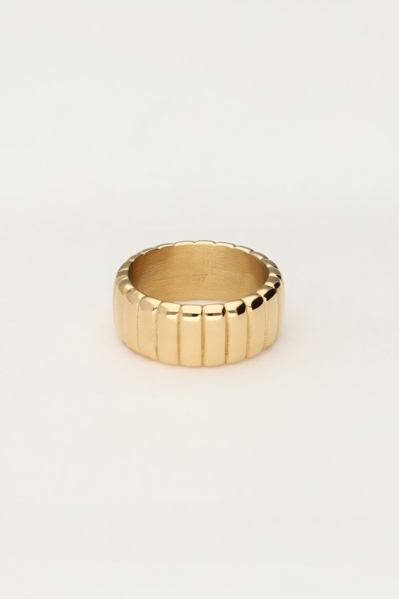 My jewellery Bold ring met ribbels