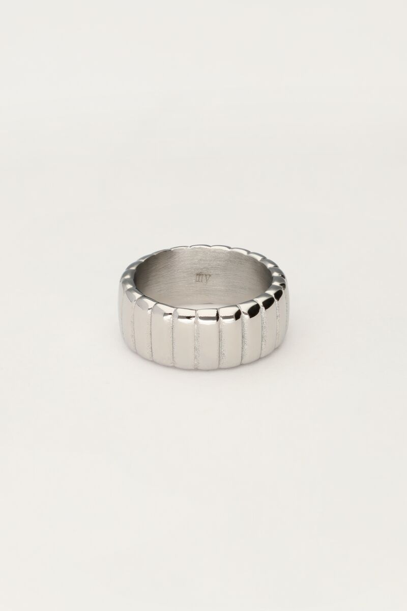 My jewellery Bold ring met ribbels