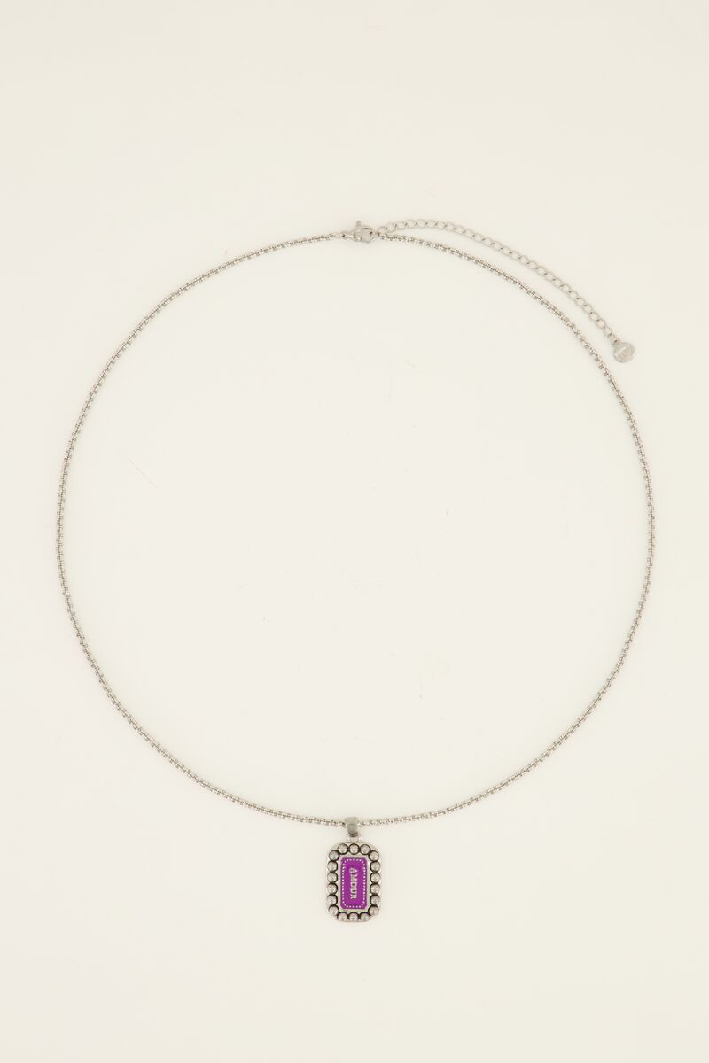 Bold Spirit ketting paarse amour bedel | My Jewellery