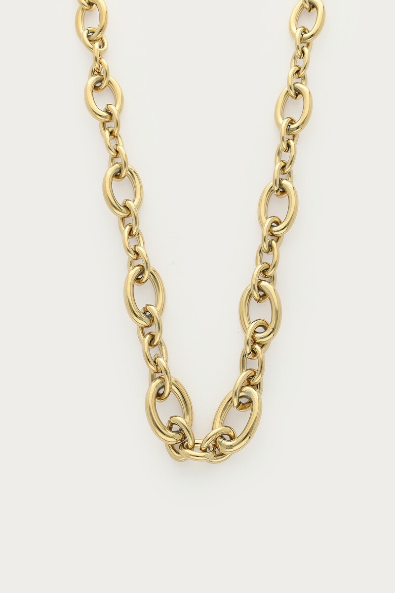 Bold statement chain necklace Rose
