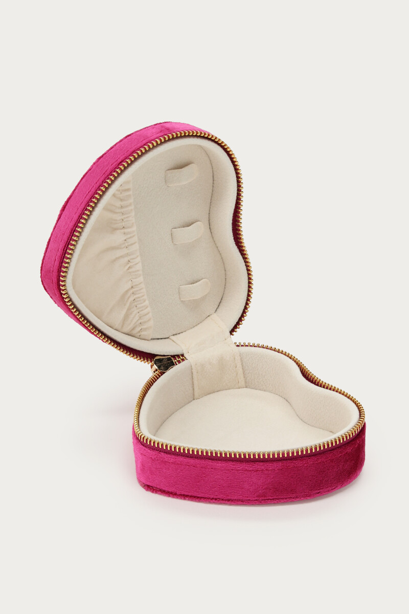 Bold velvet fuchsia jewellery box | My Jewellery