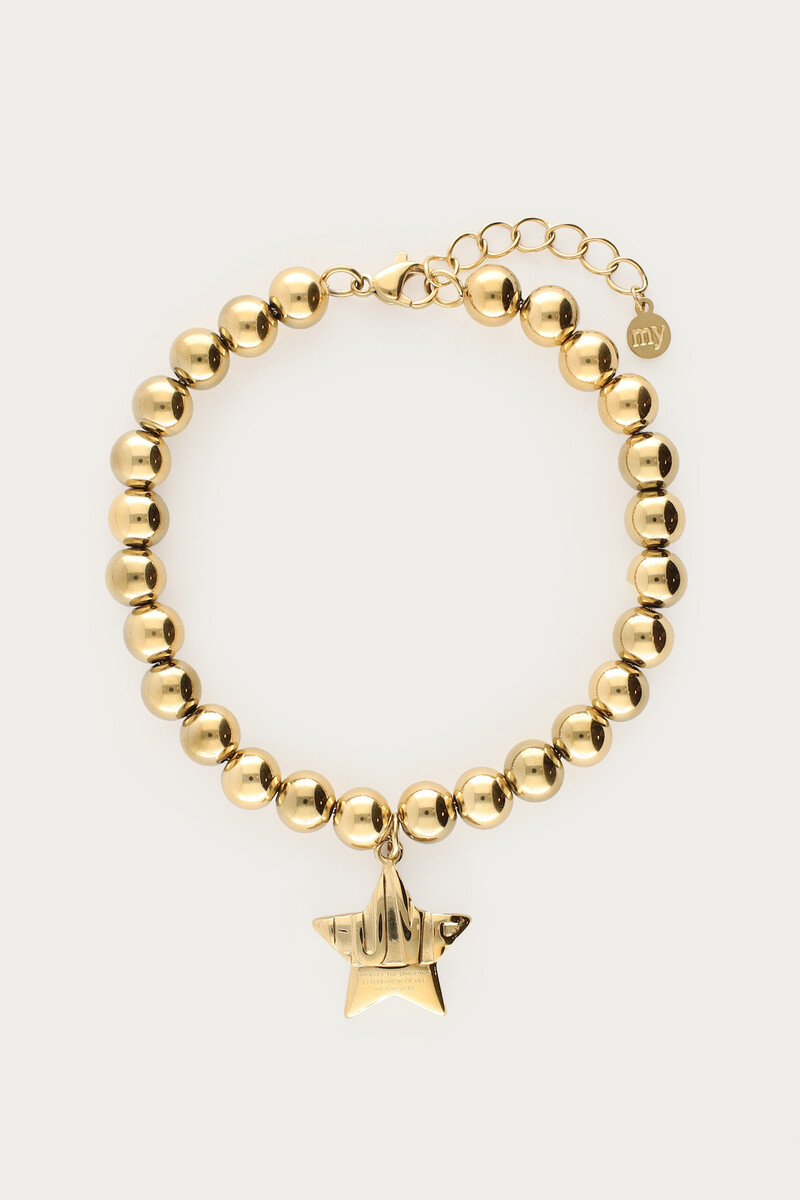 Bold beaded bracelet with star | My Jewellery