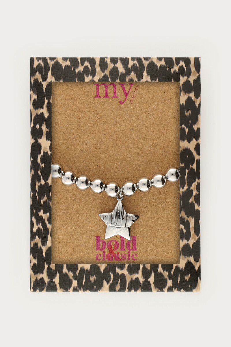 Bold beaded bracelet with star | My Jewellery