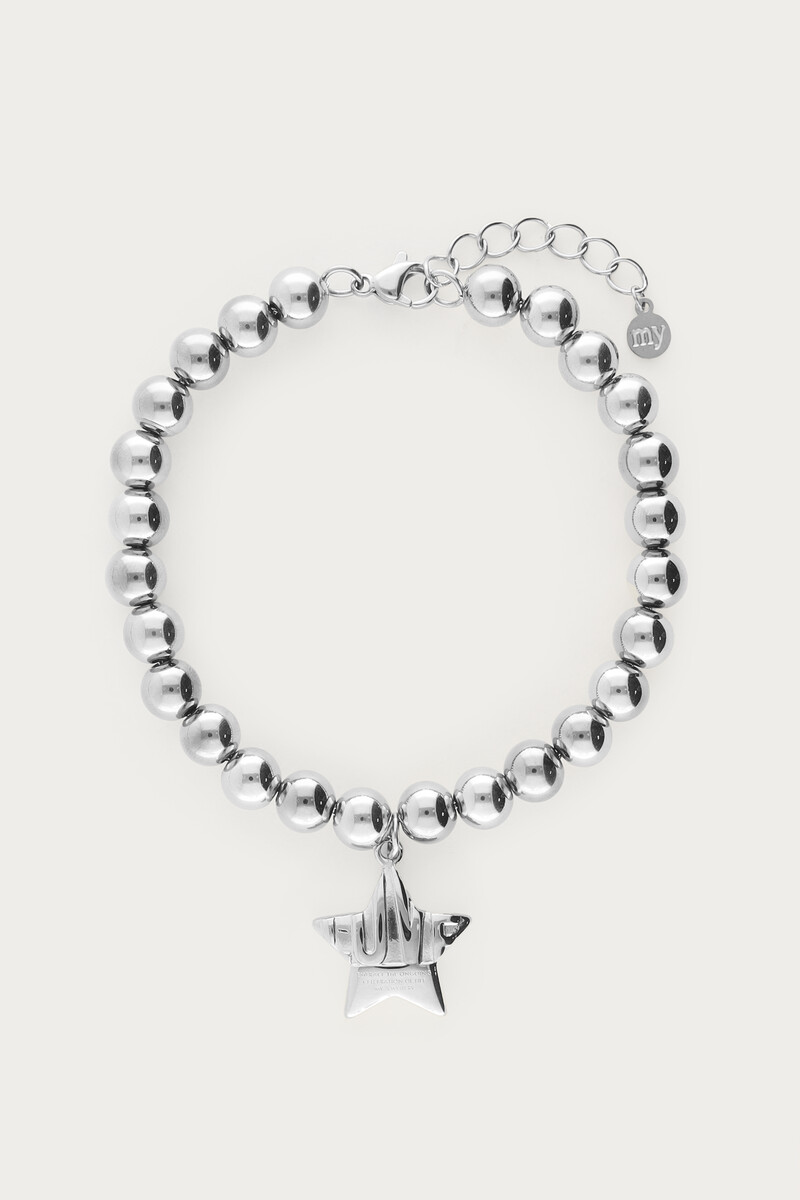 Bold beaded bracelet with star | My Jewellery
