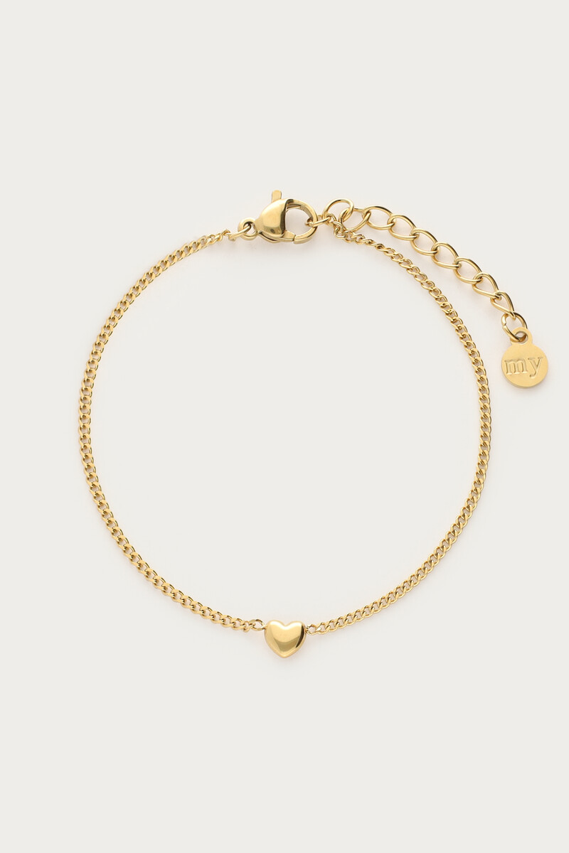 Botanical bracelet with delicate heart | My Jewellery