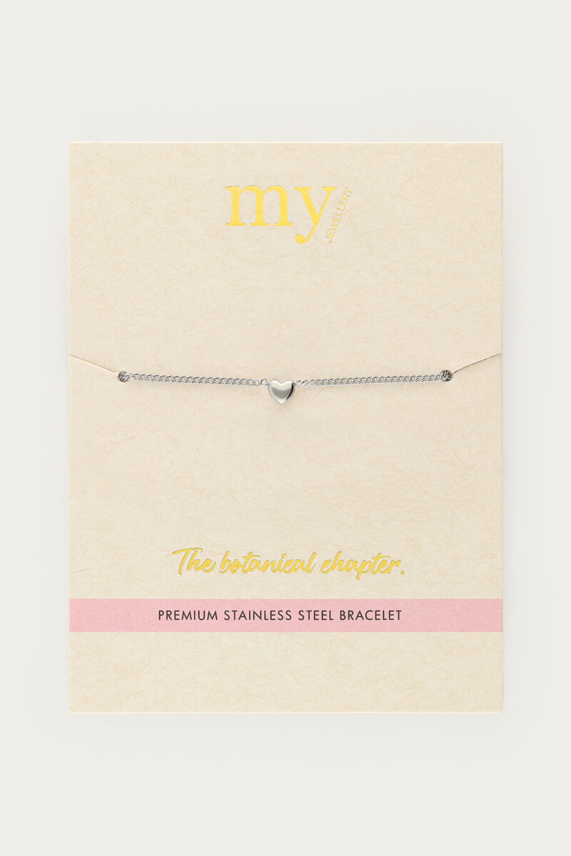 Botanical bracelet with delicate heart | My Jewellery