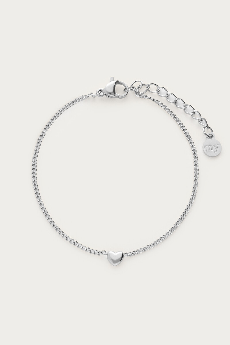 Botanical bracelet with delicate heart | My Jewellery