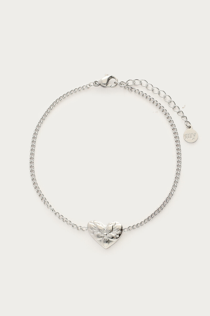 Botanical bracelet with floral heart | My Jewellery