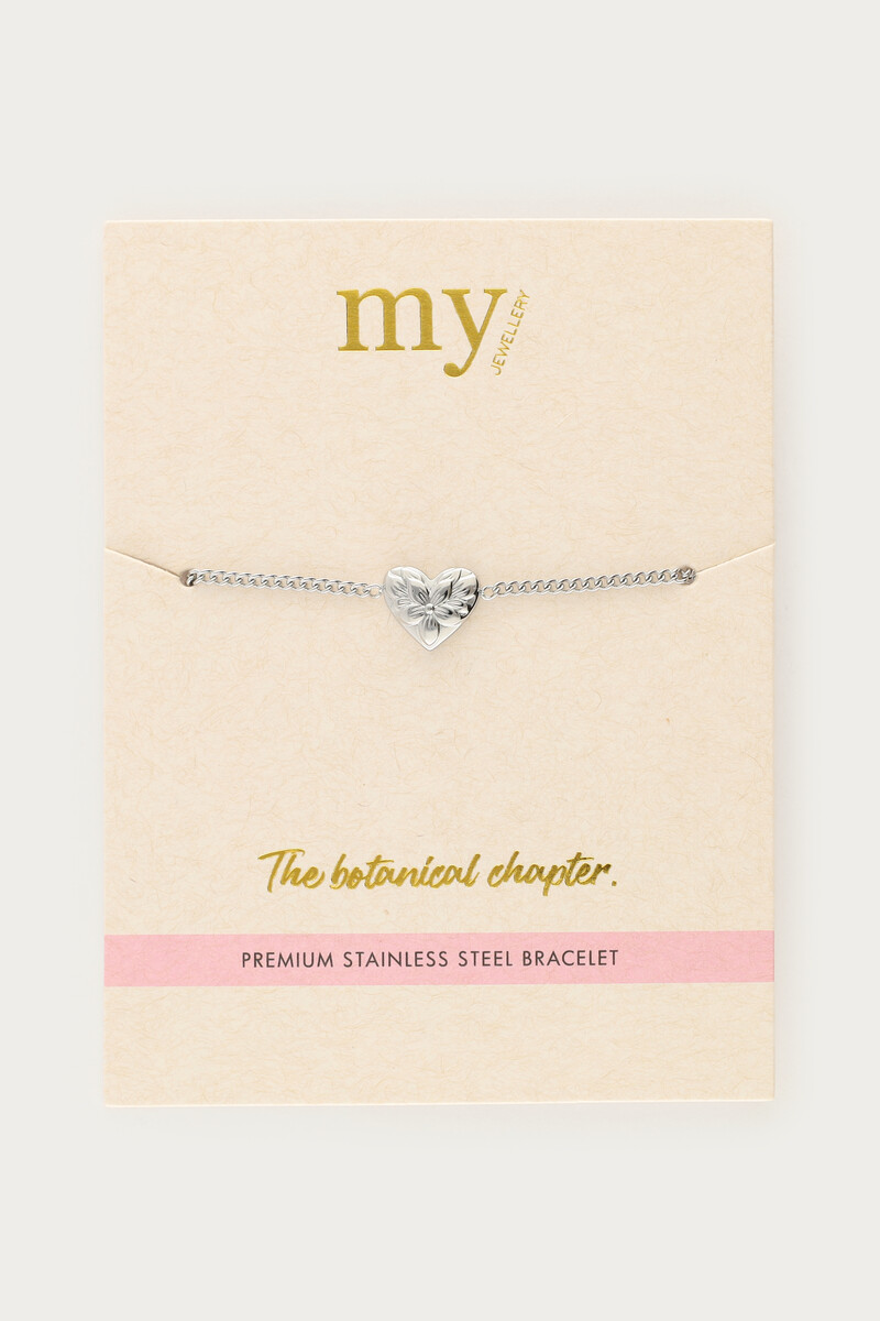 Botanical bracelet with floral heart | My Jewellery