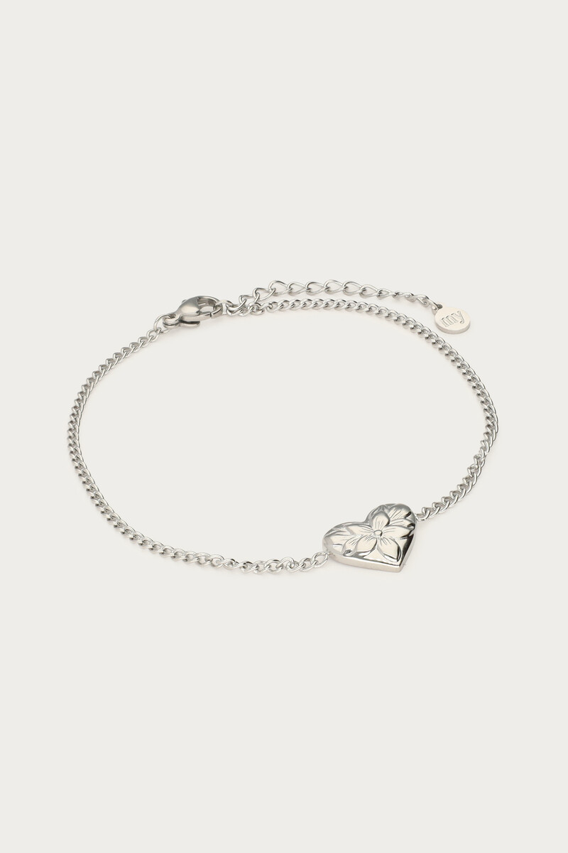 Botanical bracelet with floral heart | My Jewellery