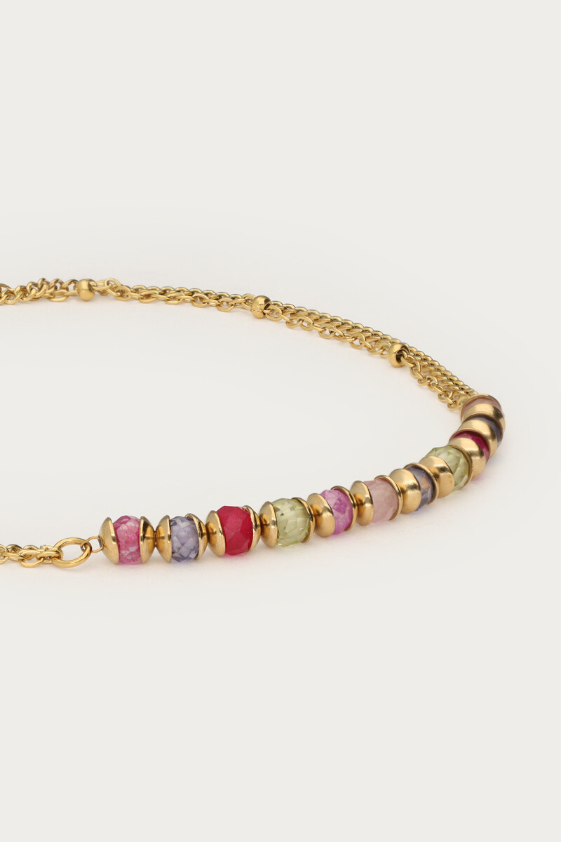 Botanical bracelet with mini multicoloured beads | My Jewellery