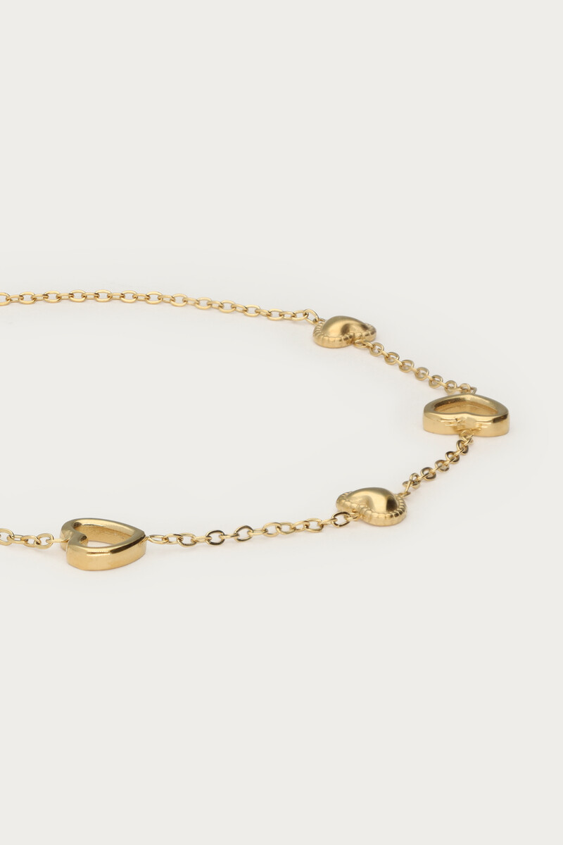 Botanical bracelet with open hearts | My Jewellery