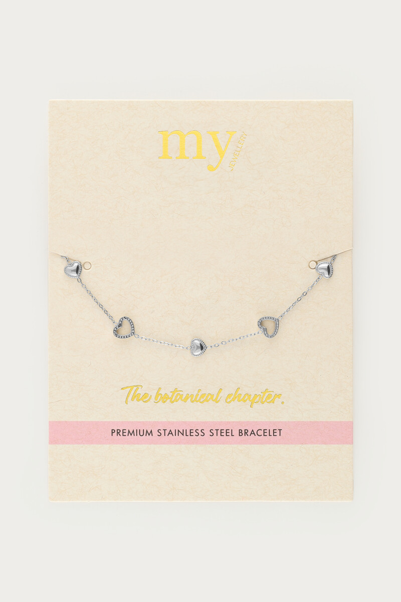 Botanical bracelet with open hearts | My Jewellery