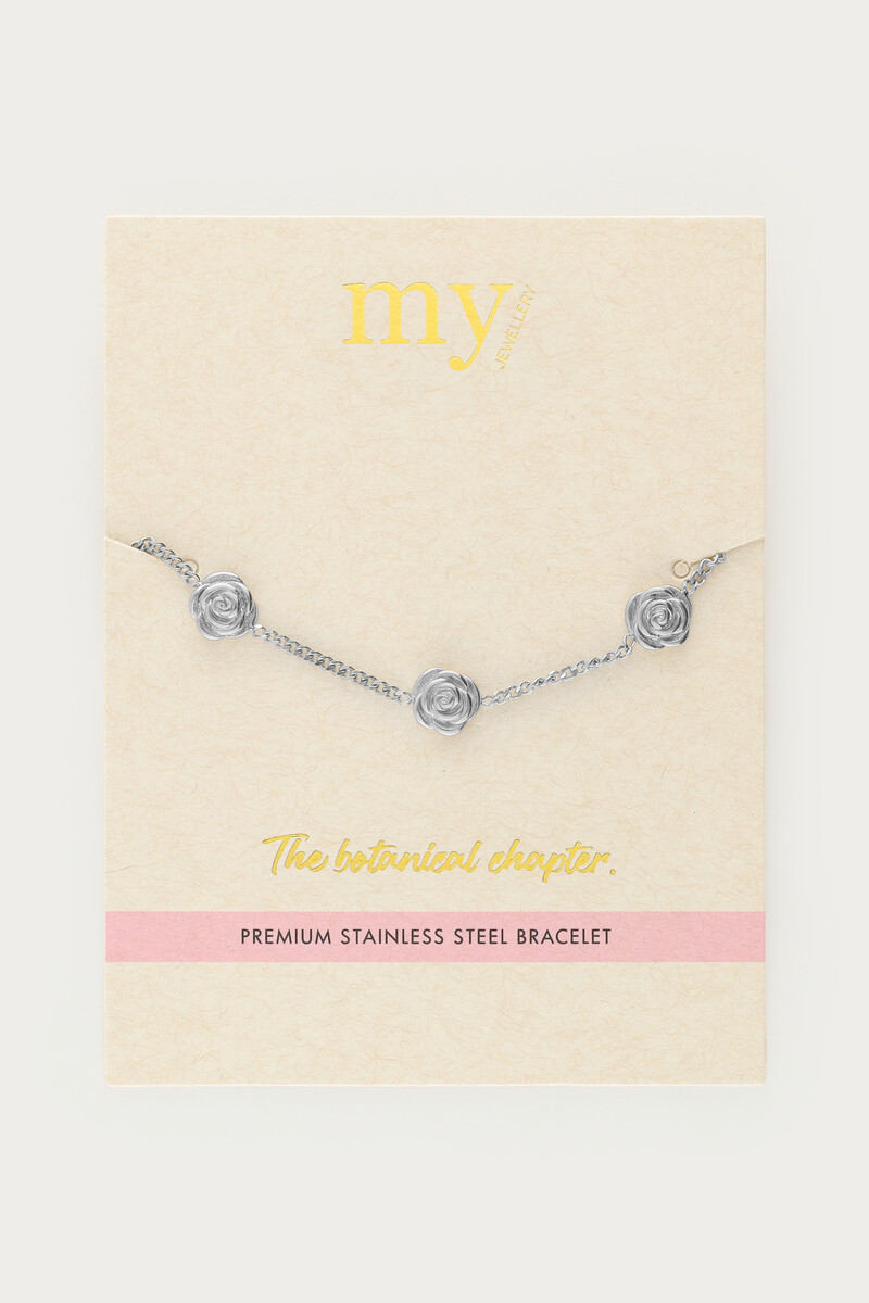 Botanical bracelet with three roses | My Jewellery
