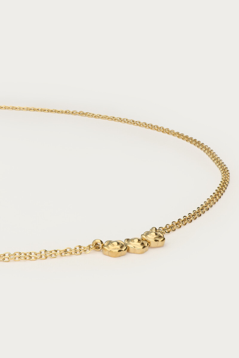 Botanical double necklace with roses | My Jewellery