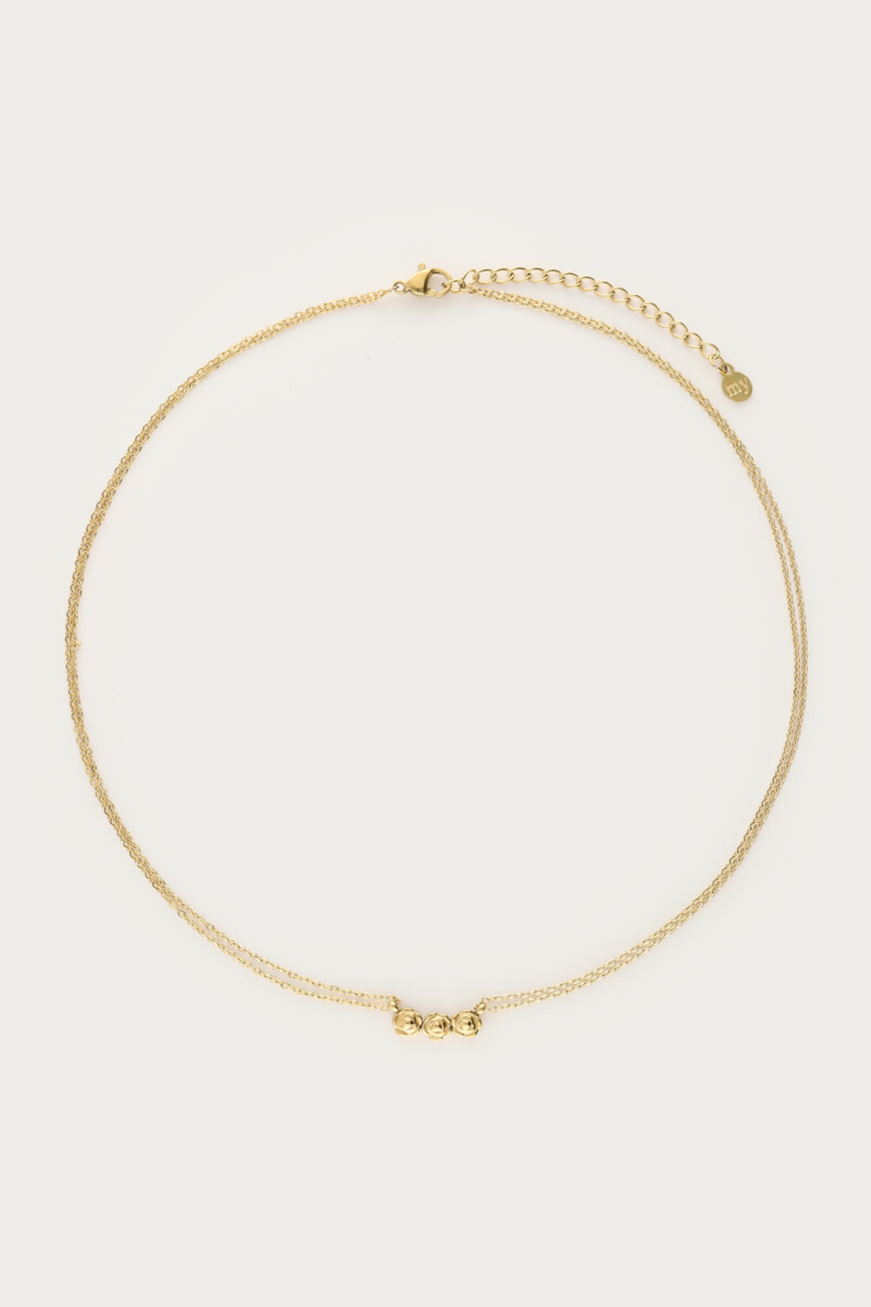 Botanical double necklace with roses | My Jewellery