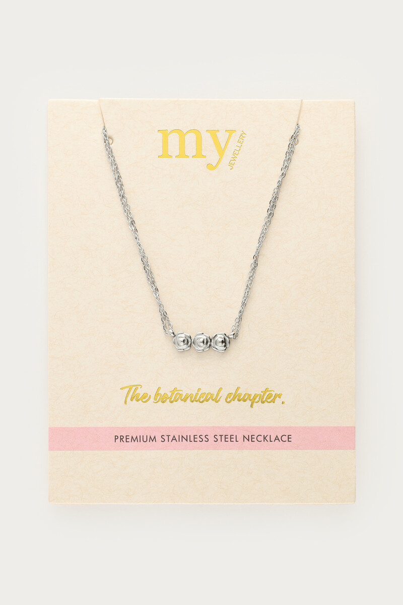 Botanical double necklace with roses | My Jewellery