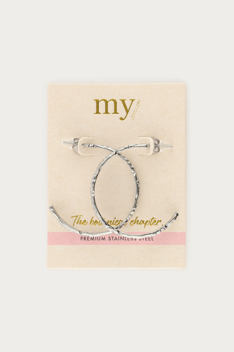 Botanical hoop earrings with vintage flowers | My Jewellery