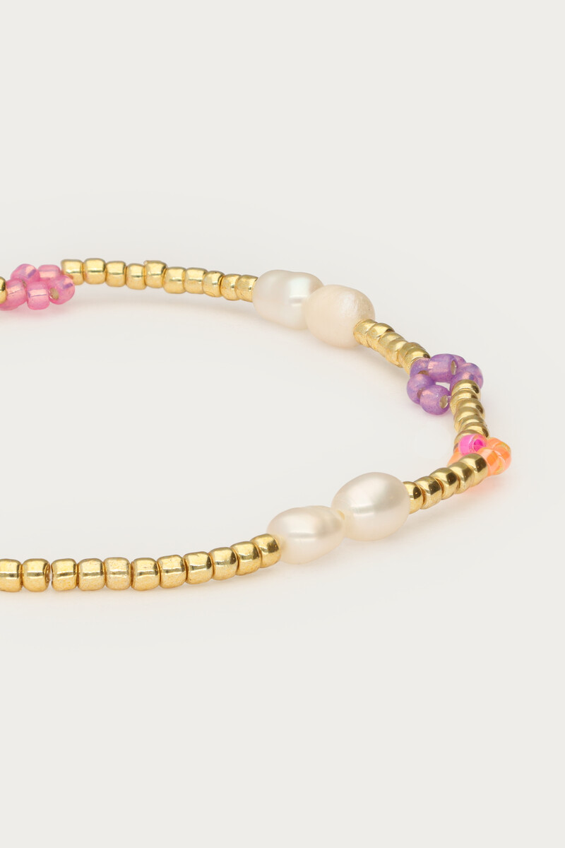 Botanical elastic bracelet with flowers | My Jewellery