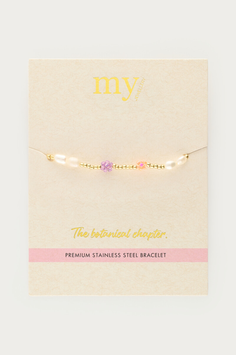 Botanical elastic bracelet with flowers | My Jewellery