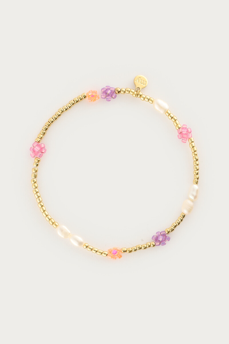 Botanical elastic bracelet with flowers | My Jewellery