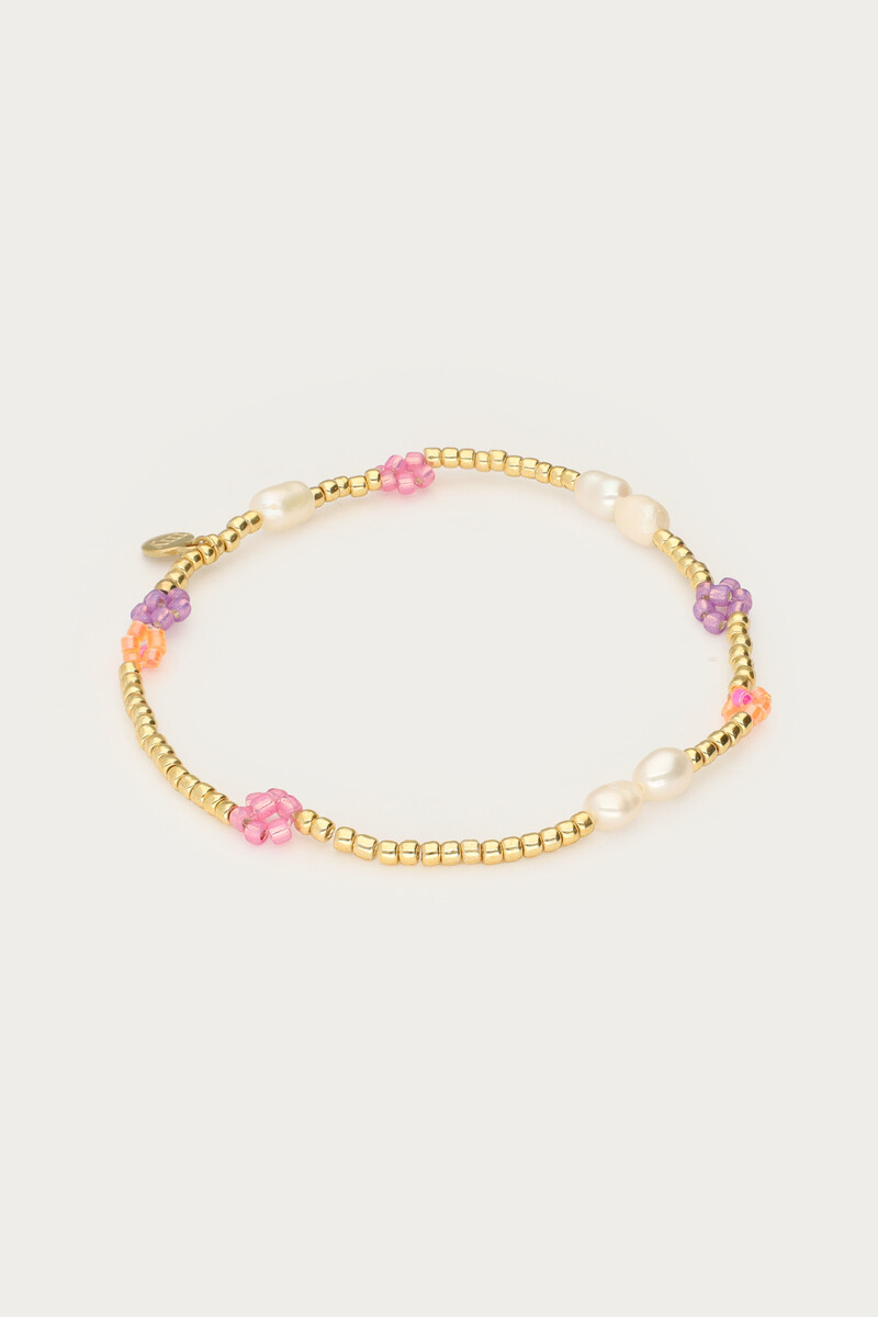 Botanical elastic bracelet with flowers | My Jewellery