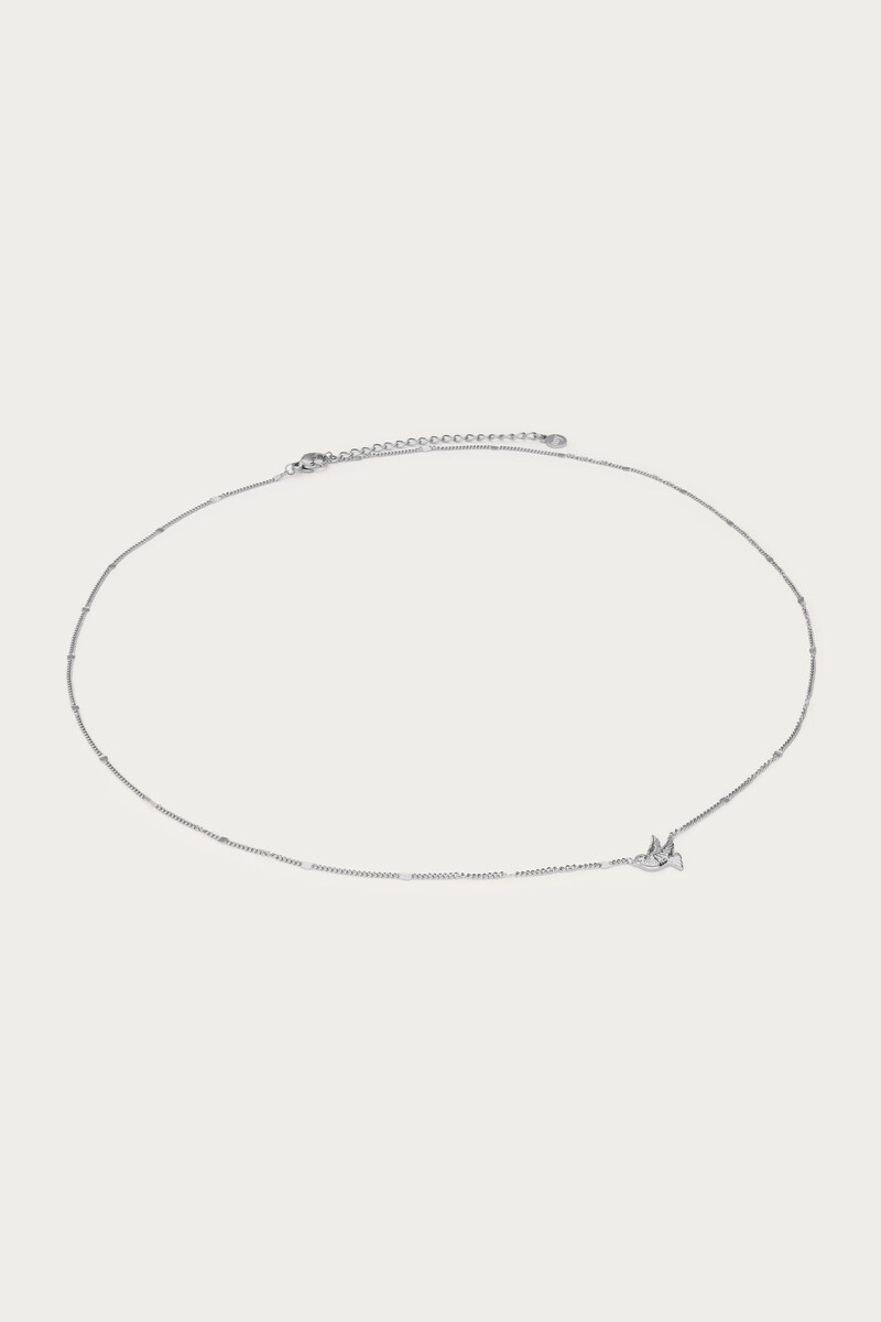 Botanical minimalist necklace with bird | My Jewellery