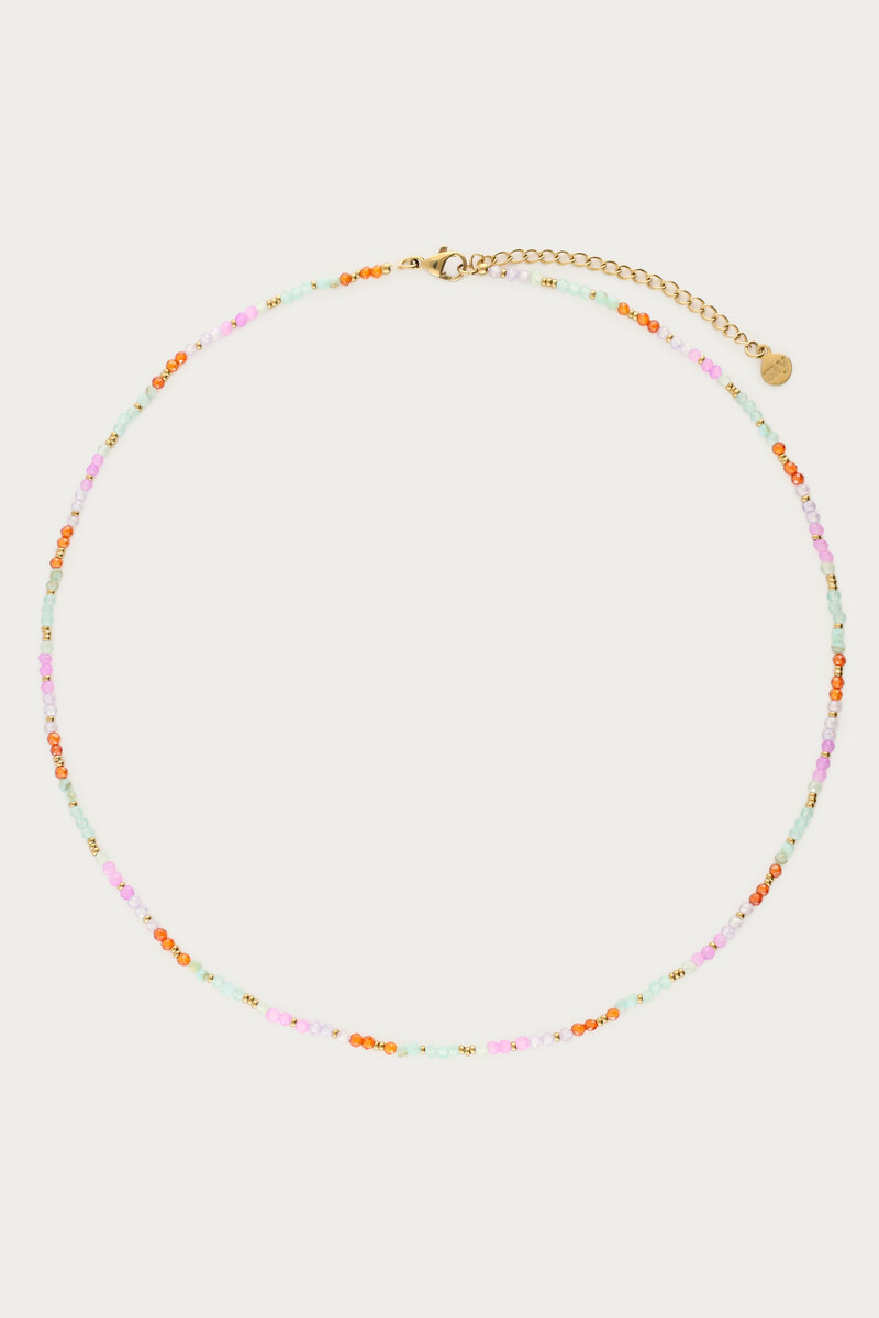 Botanical necklace with blue beads | My Jewellery