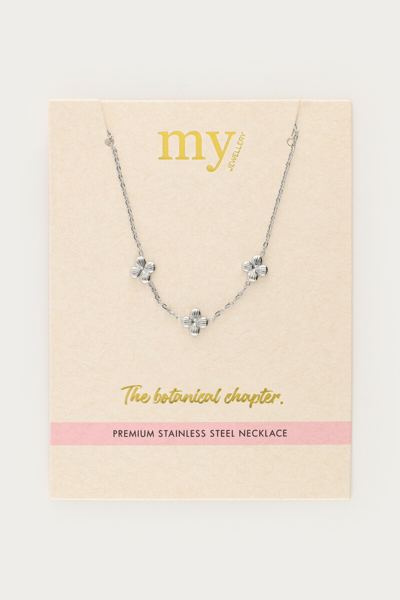 Botanical necklace with clover flowers | My Jewellery