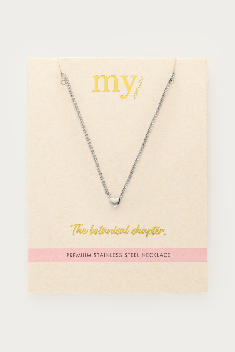 Botanical necklace with delicate heart | My Jewellery