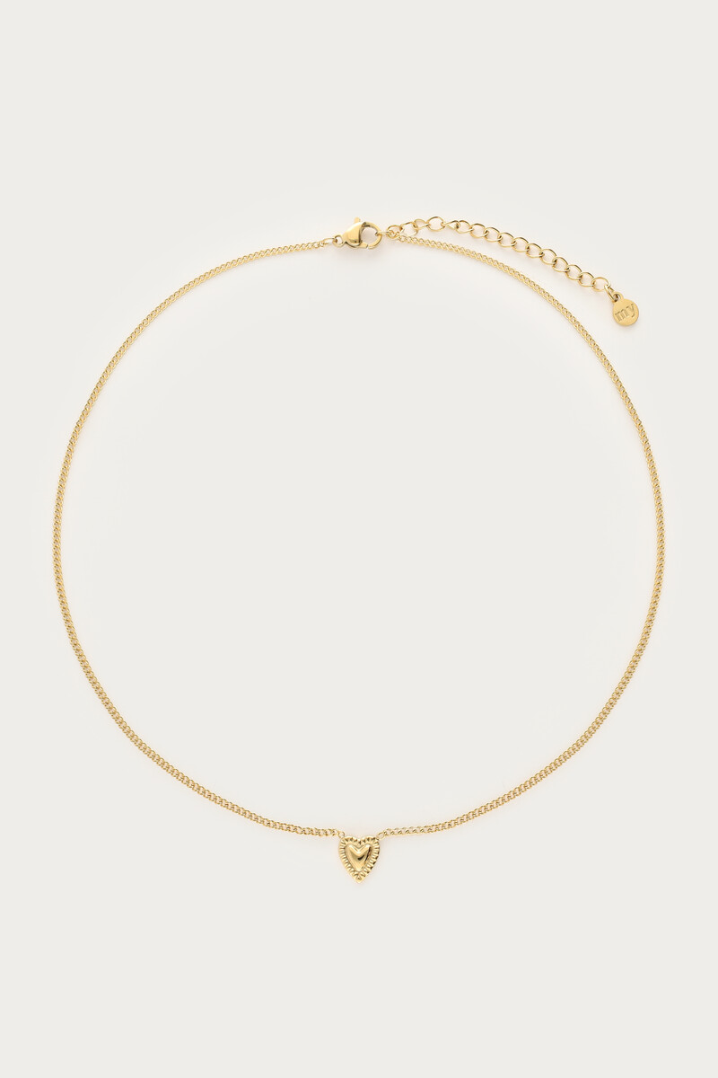 Botanical necklace with heart