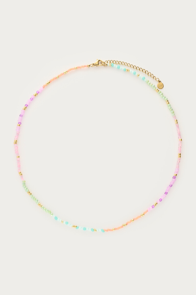 Botanical ketting met multikleur kralen