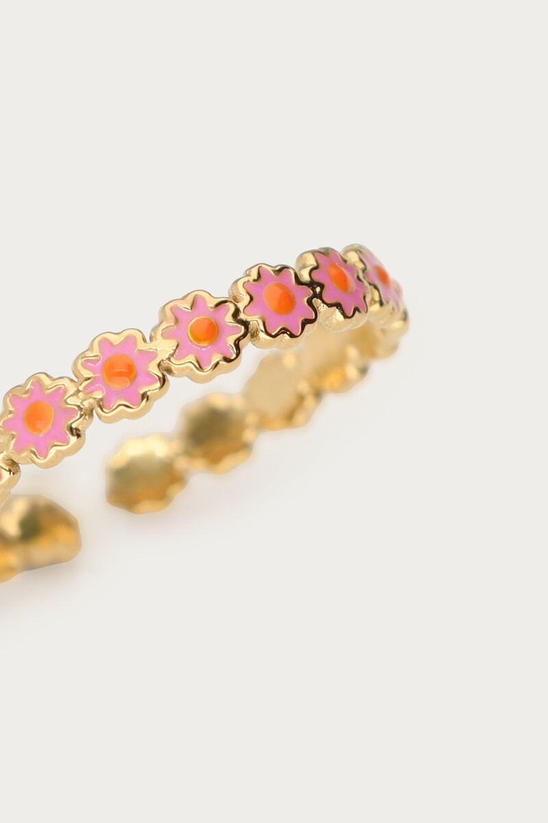 Botanical ring with lilac flowers | My Jewellery