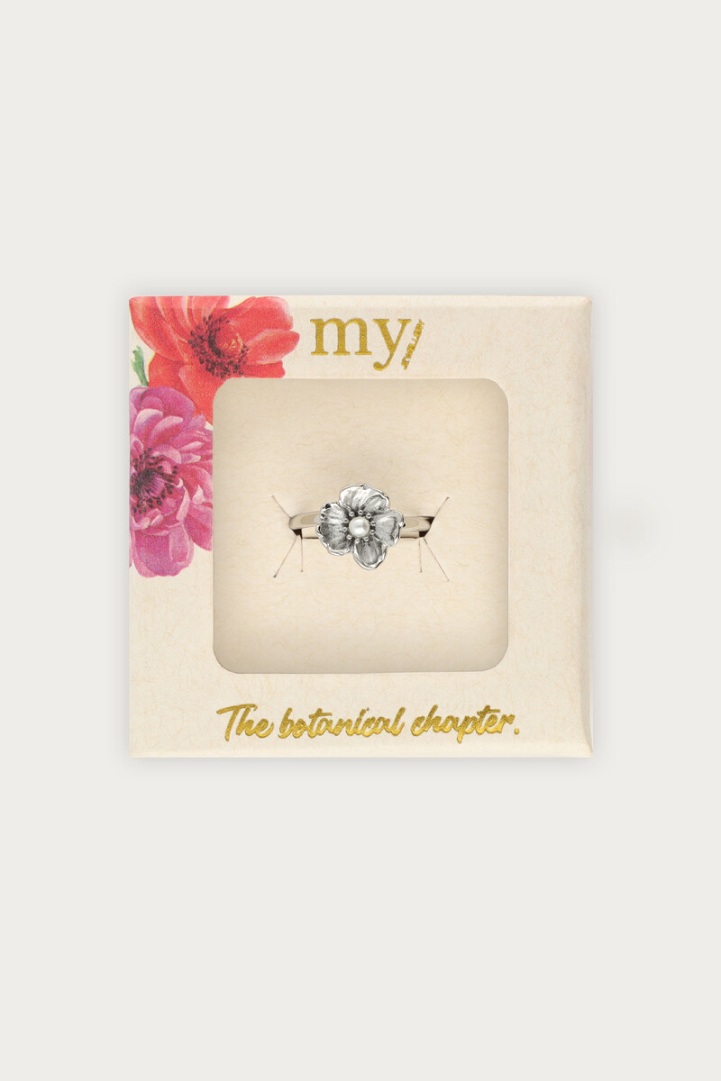Botanical ring with poppy flower | My Jewellery