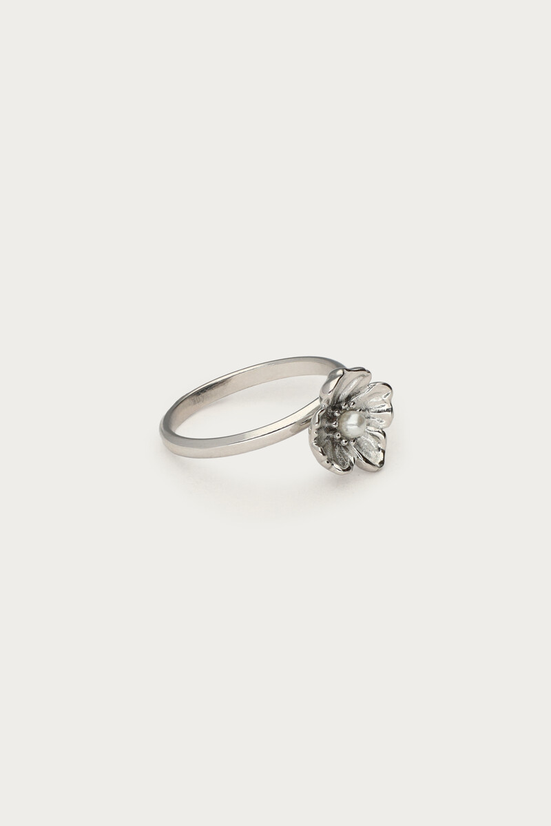 Botanical ring with poppy flower | My Jewellery