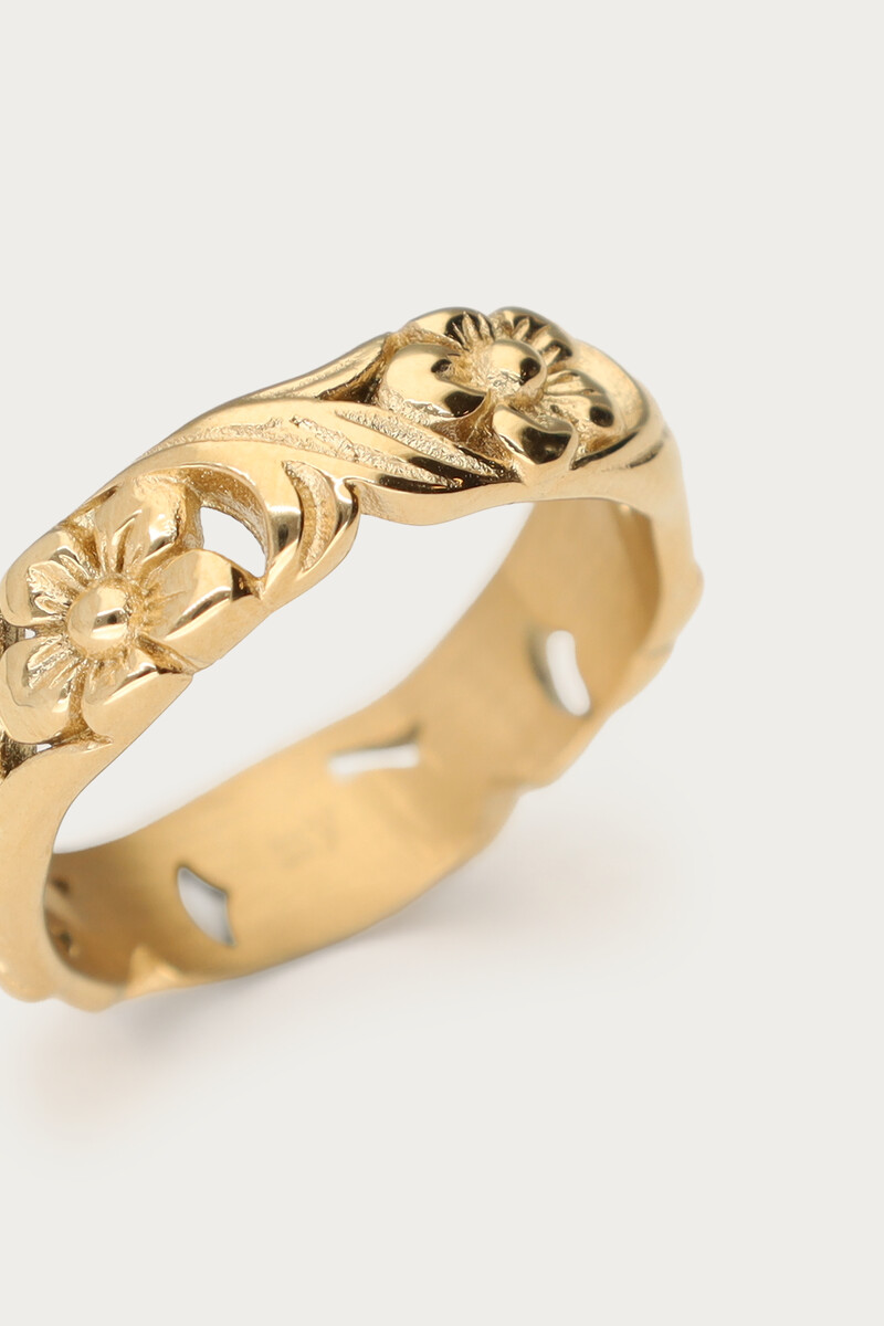 Botanical ring with vintage flowers | My Jewellery