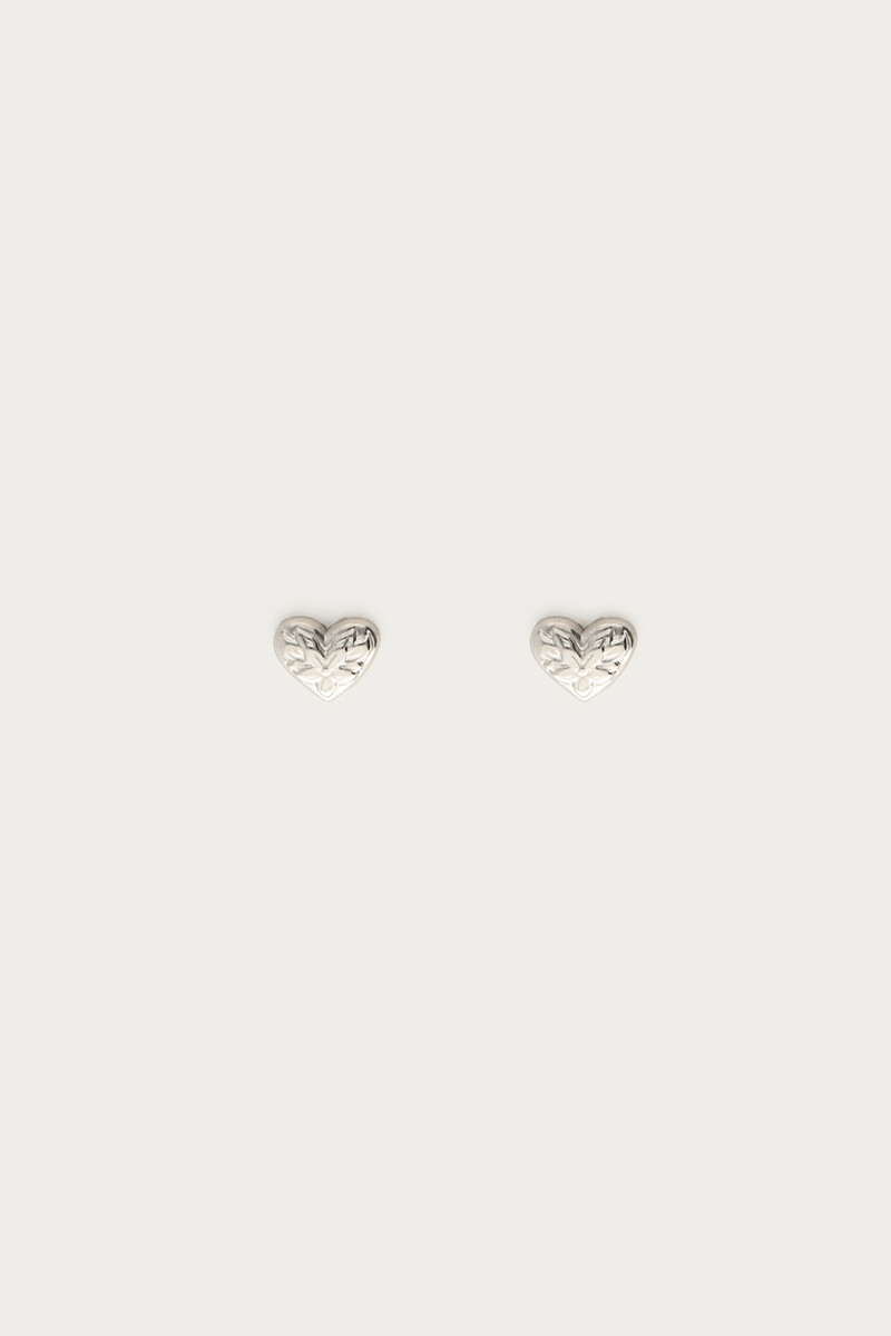 Botanical studs floral heart mini | My Jewellery