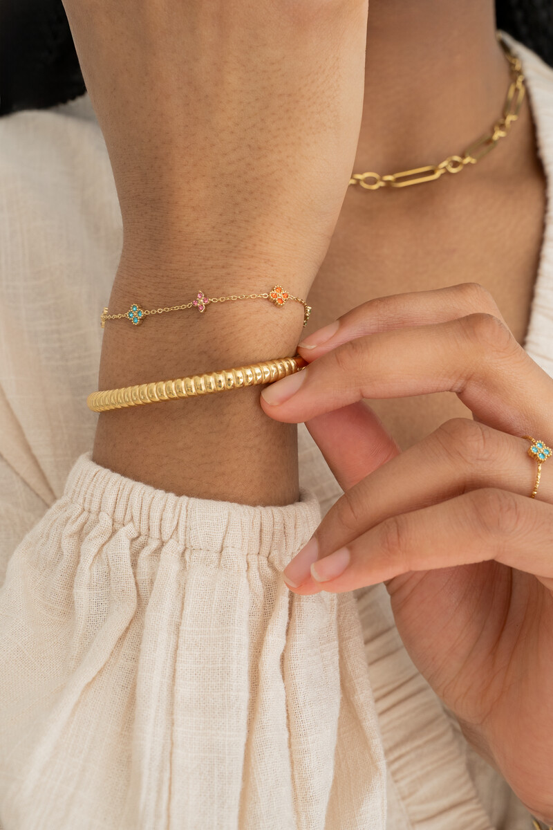 Bracelet multicolor with clovers | My Jewellery