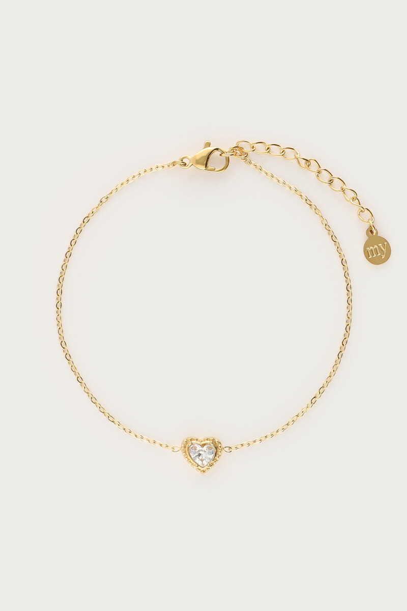Bracelet rhinestone heart | My Jewellery