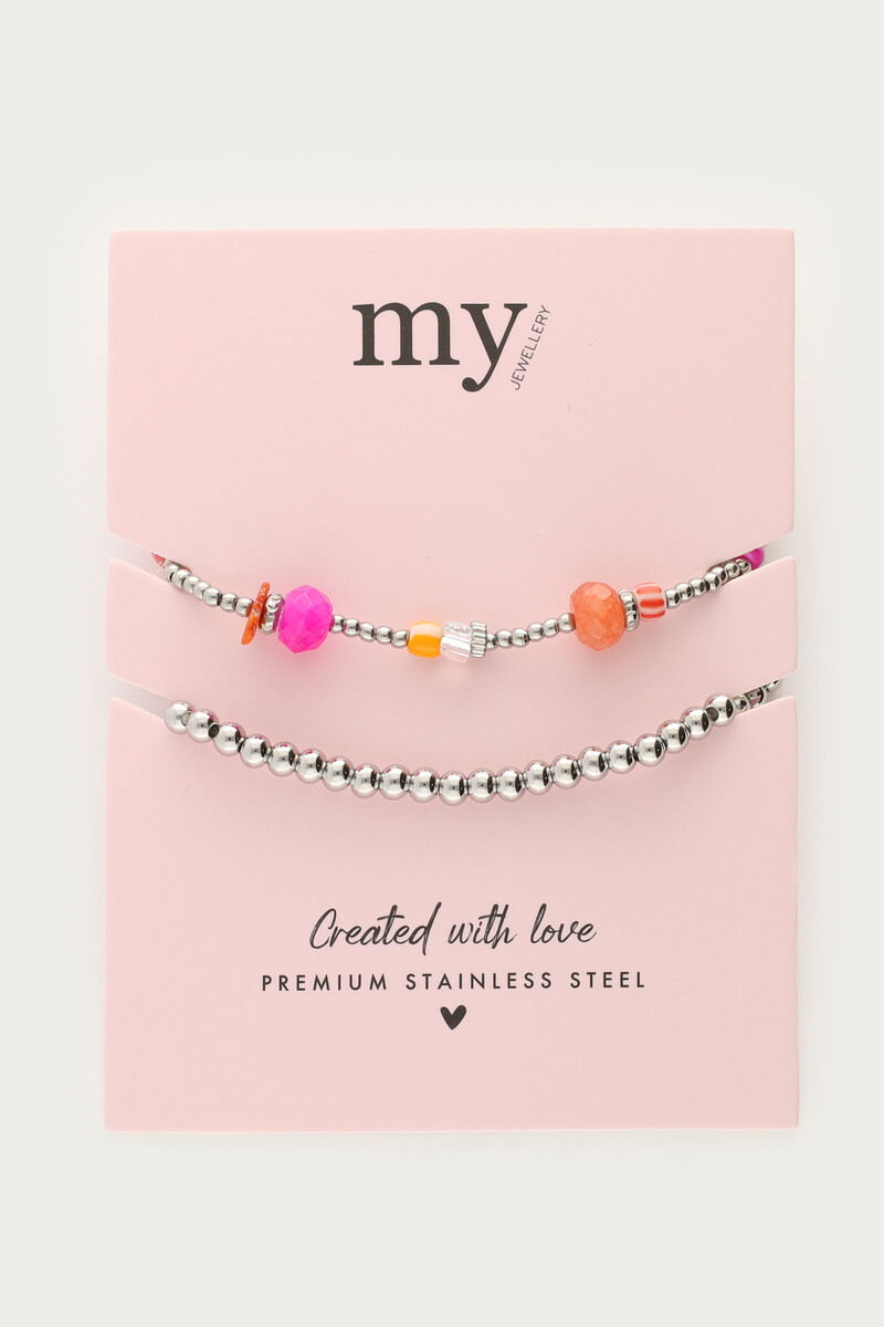 Bracelet set bold & multicoloured beads | My Jewellery