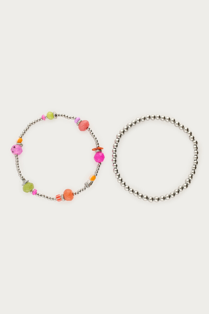 Armband Set mit bunten Perlen