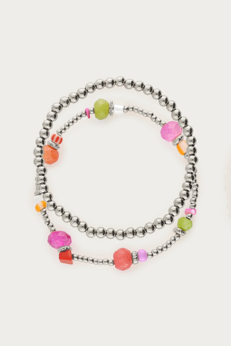 Bracelets set bold & multicoloured beads | My Jewellery