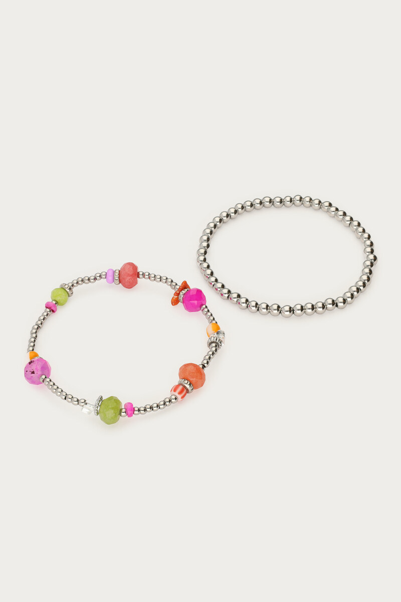 Bracelet set bold & multicoloured beads | My Jewellery