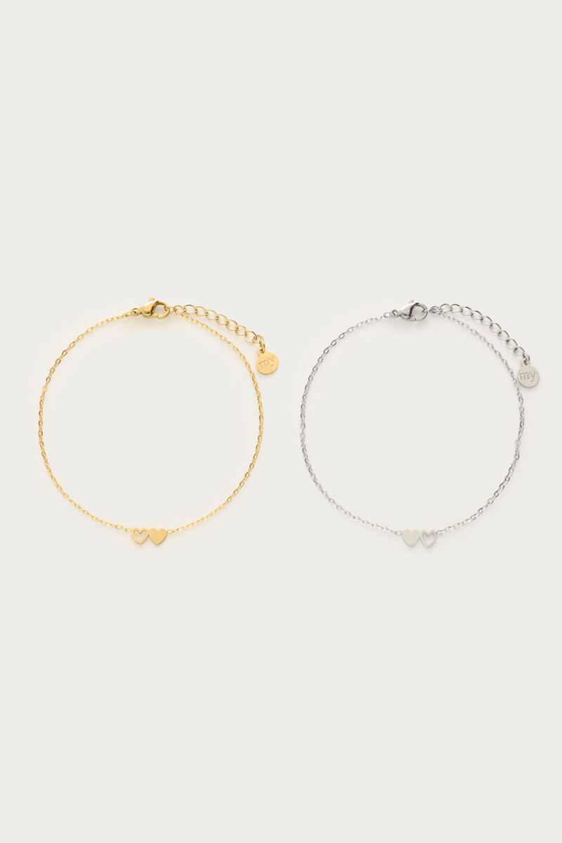 Bracelet set two hearts | My Jewellery