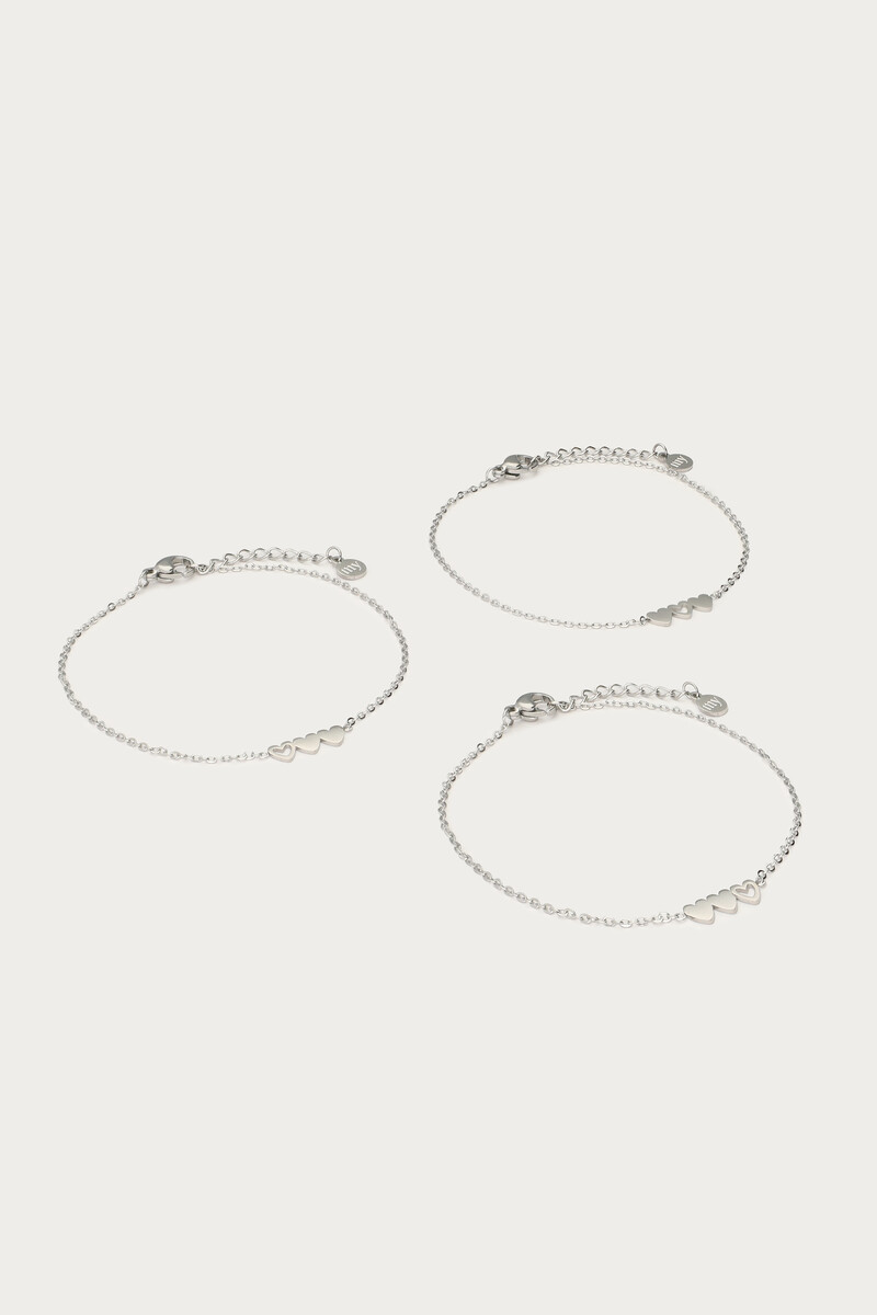 Bracelet set triple heart | My Jewellery