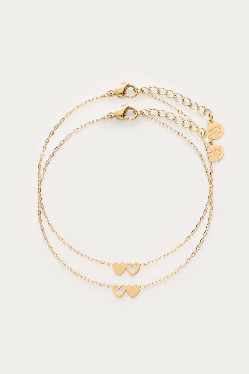 Bracelet set two hearts | My Jewellery